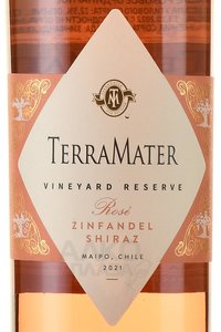 TerraMater Rose Zinfandel Shiraz - вино ТерраМатер Розе Зинфандель Шираз 0.75 л сухое розовое
