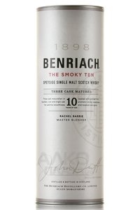 BenRiach The Smoky Ten 10 Years Old - виски торфяной БенРиах Смоки Тэн 10 лет 0.7 л в тубе