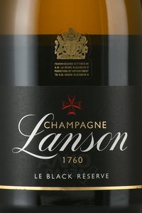 Lanson Le Black Reserve Brut - шампанское Лансон ле Блэк Резерв Брют 0.75 л белое брют