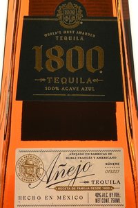 Jose Cuervo 1800 Anejo - текила Хосе Куэрво 1800 Аньехо 0.75 л