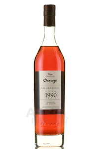 Bas-Armagnac Darroze Unique Collection - арманьяк Баз-Арманьяк Дарроз Уник Коллексьон 1990 год 0.7 л в д/у