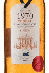 Deau Petite Champagne 1970 - коньяк ОС Пти Шампань До 1970 год 0.7 л в д/у
