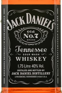 Jack Daniel’s Tennessee - виски Джек Дэниел’с Теннесси 1.75 л