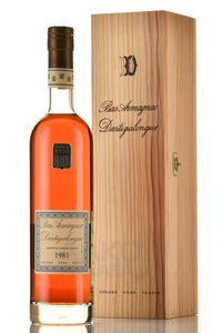 Dartigalongue Bas Armagnac - арманьяк Дартигалон 1981 год 0.5 л в д/у