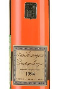 Dartigalongue Bas Armagnac - арманьяк Дартигалон 1994 год 0.5 л в д/у