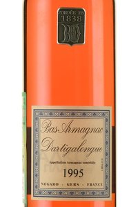 Dartigalongue Bas Armagnac - арманьяк Дартигалон 1995 год 0.5 л в д/у