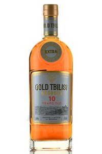 Gold Tbilisi Extra 10 Years Old - коньяк КС Золото Тбилиси Экстра 10 лет 0.5 л