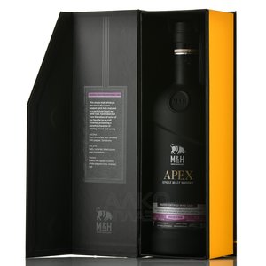 M & H Apex Single Cask Peated Fortified Red Wine Cask - виски Эм энд Эйч Апекс Сингл Каск Питед Фортифайд Ред Вайн Каск 0.7 л в п/у