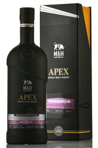 M & H Apex Single Cask Peated Fortified Red Wine Cask - виски Эм энд Эйч Апекс Сингл Каск Питед Фортифайд Ред Вайн Каск 0.7 л в п/у