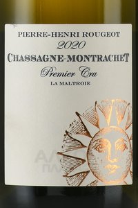 Pierre Henri Rougeot Chassagne-Montrachet Premier Cru La Maltroie - вино Пьер Анри Ружо Шассань-Монраше Премьер Крю Ля Мальтруа 0.75 л белое сухое