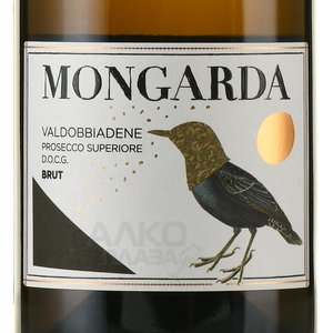 Mongarda Prosecco Superiore Valdobbiadene - вино игристое Монгарда Просекко Супериоре Вальдоббьядене 0.75 л белое брют