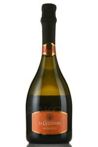 La Cacciatora Moscato - вино игристое Ла Каччатора Москато 0.75 л белое сладкое