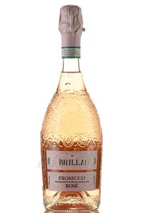 Brilla! Prosecco DOC Rose - вино игристое Брилла Просекко ДОК Розе 0.75 л розовое брют