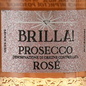 Brilla! Prosecco DOC Rose - вино игристое Брилла Просекко ДОК Розе 0.2 л розовое брют