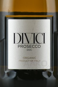 Divici Prosecco DOC - вино игристое Просекко Дивичи ДОК Органическое Вино 0.75 л белое сухое
