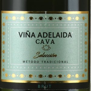 Vina Adelaida Brut Cava DO - вино игристое Кава Вина Аделаида Брют ДО 0.75 л белое брют