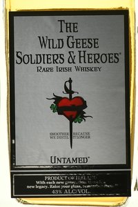 The Wild Geese Soldiers & Heroes Rare - виски Вайлд Гис Солдерс энд Хироус Рэр 0.7 л в п/у