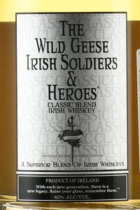 The Wild Geese Irish Soldiers & Heroes Classic Blend - виски Вайлд Гис Айриш Солдерс энд Хиро Классик 0.7 л