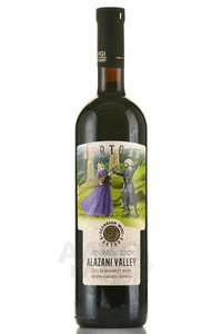Gartoba Alazani Valley - вино Алазанская Долина серия Гартоба 0.75 л красное полусладкое