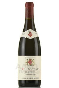 Domaine Bader Mimeur Bourgogne Pinot Noir Dessous les Mues - вино Домэн Бадер Мимер Бургунь Пино Нуар Десс Ле Муэс 0.75 л красное сухое