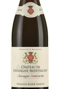 Domaine Bader-Mimeur Chateau de Chassagne-Montrachet - вино Домейн Бадер Мимер Шато Шассань Монраше 0.75 л красное сухое