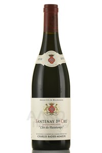 Domaine Bader Mimeur Santenay 1er Cru Clos du Passetemps - вино Домэн Бадер Мимер Сантенэ Премье Крю Дю Пэсстом 0.75 л красное сухое