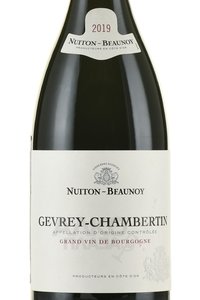 Nuiton-Beaunoy Gevrey-Chambertin - вино Жевре Шамбертен Нютон Бенуа 0.75 л красное сухое