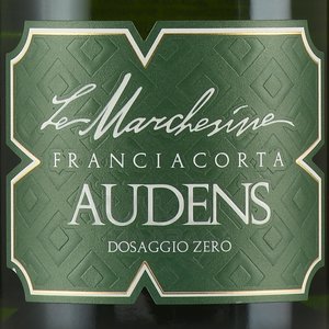 Le Marchesine Franciacorta Audens Dosaggio Zero - вино игристое Ле Маркезине Франчакорта Ауденс Дозаджо Зеро 0.75 л белое экстра брют