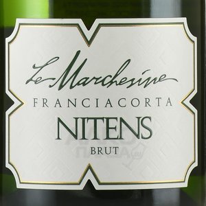 Le Marchesine Franciacorta Nitens Brut - вино игристое Ле Маркезине Франчакорта Нитенс Брют 0.75 л белое брют