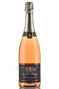 Cremant de Bourgogne Rose Val De Mercy Grands Vins - вино игристое Креман де Бургонь Розе Вель де Мерси Гранд Ван 0.75 л розовое брют