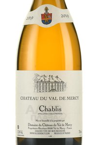 Chablis Val de Mercy Grands Vins - вино Шабли Вель де Мерси Гранд Ван 0.75 л белое сухое