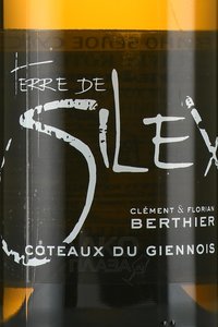 Clement & Florian Berthier Terre de Silex Coteaux du Giennois - вино Тэр де Силекс Кото дю Жьенуа Клеман и Флориан Бертье 0.75 л белое сухое