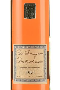 Armagnac Dartigalongue - арманьяк Дартигалон 1991 год 0.5 л в д/у