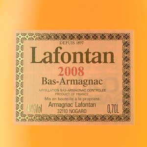 Lafontan Millesime 2008 - арманьяк Лафонтан Миллезиме 2008 год 0.7 л в д/у