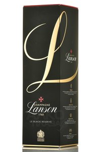 Lanson Le Black Reserve Brut - шампанское Лансон ле Блэк Резерв Брют 0.75 л белое брют в п/у