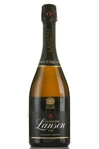 Lanson Le Black Reserve Brut - шампанское Лансон ле Блэк Резерв Брют 0.75 л белое брют в п/у