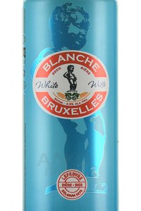 Blanche de Bruxelles - пиво Бланш де Брюссель 0.5 л светлое нефильтрованное ж/б