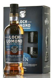 Loch Lomond The Open Special Edition Single Malt - виски Лох Ломонд Опен Спешиал Эдишн Сингл Молт 0.7 л в п/у + 2 бокала