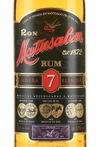 Matusalem Solera 7 years old - ром Матусалем Солера 7 лет 0.75 л