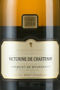 Crеmant de Bourgogne Victorine de Chastenay Millesime - вино игристое Креман Де Бургонь Викторин Де Шастене Миллезим 0.75 л белое экстра брют
