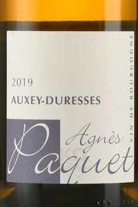 вино Оксе-Дюрес Аньес Паке 0.75 л белое сухое этикетка