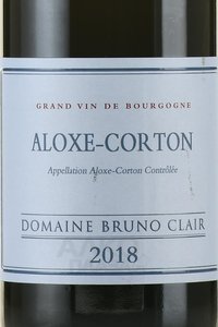 вино Домен Брюно Клер Алос-Кортон 0.75 л красное сухое этикетка