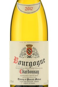Pascale Matrot Bourgogne Chardonnay - вино Бургонь Шардоне Паскаль Матро 0.75 л белое сухое