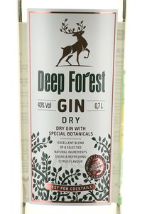 Deep Forest Gin Dry - Дип Форест Джин Драй 0.7 л