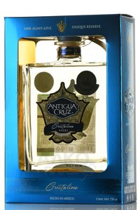 Antigua Cruz Anejo Cristalino 100% Agave Azul - текила Антигуа Круз Аньехо Кристалино 100% Агаве Азуль 0.75 л в п/у