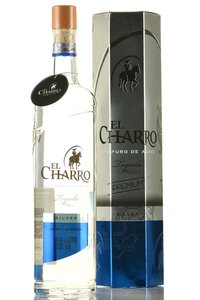 El Charro Premium Silver 100% Puro de Agave - текила Эль Чарро Премиум Сильвер 100% Пуро де Агаве 0.75 л в п/у