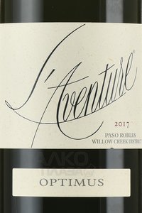 L’Aventure Optimus - вино Лавантюр Оптимюс 2017 год 0.75 л сухое красное