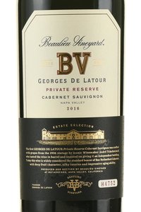 Beaulieu Vineyard Georges de Latour Private Reserve Cabernet Sauvignon - вино Больё Виньярд Джордж де Латур Прайвет Резерв Каберне Совиньон 2016 год 0.75 л красное сухое