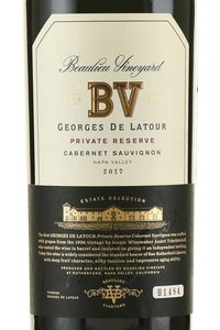 Beaulieu Vineyard Georges de Latour Private Reserve Cabernet Sauvignon - вино Больё Виньярд Джордж де Латур Прайвет Резерв Каберне Совиньон 0.75 л красное сухое