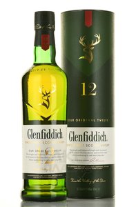 Glenfiddich 12 years old - виски Гленфиддик 12 лет 0.7 л в тубе